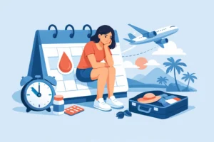 Last-Minute Period Delay Before a Trip